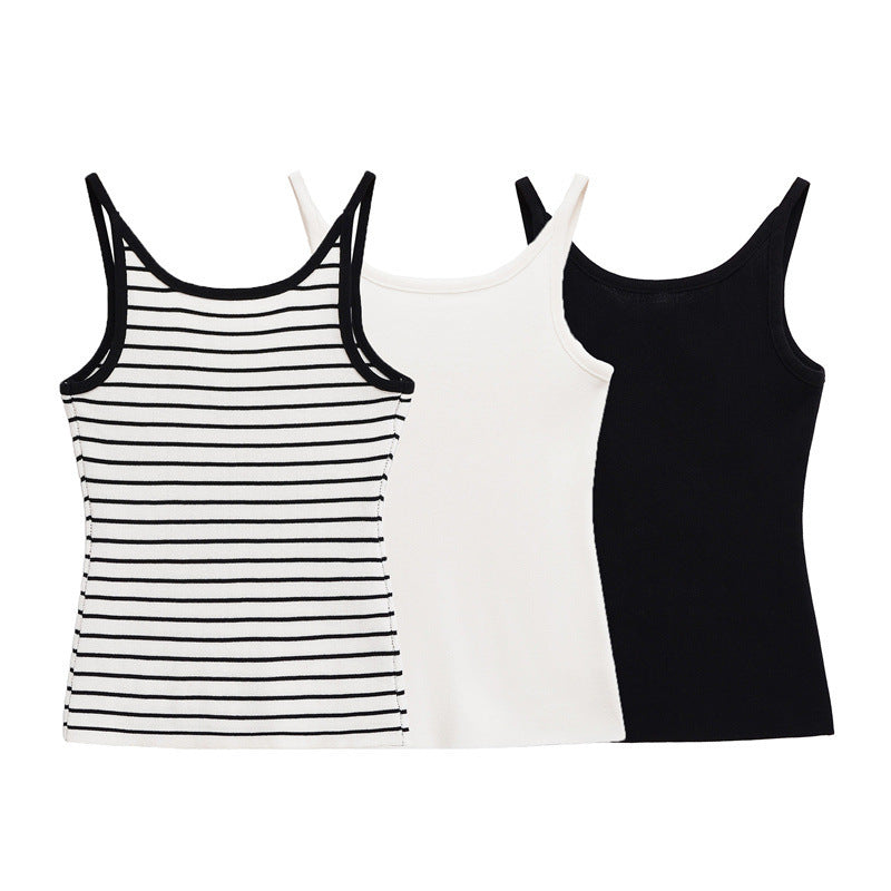 Summer Women's All-Matching Striped Sling Strap Polyester S-L