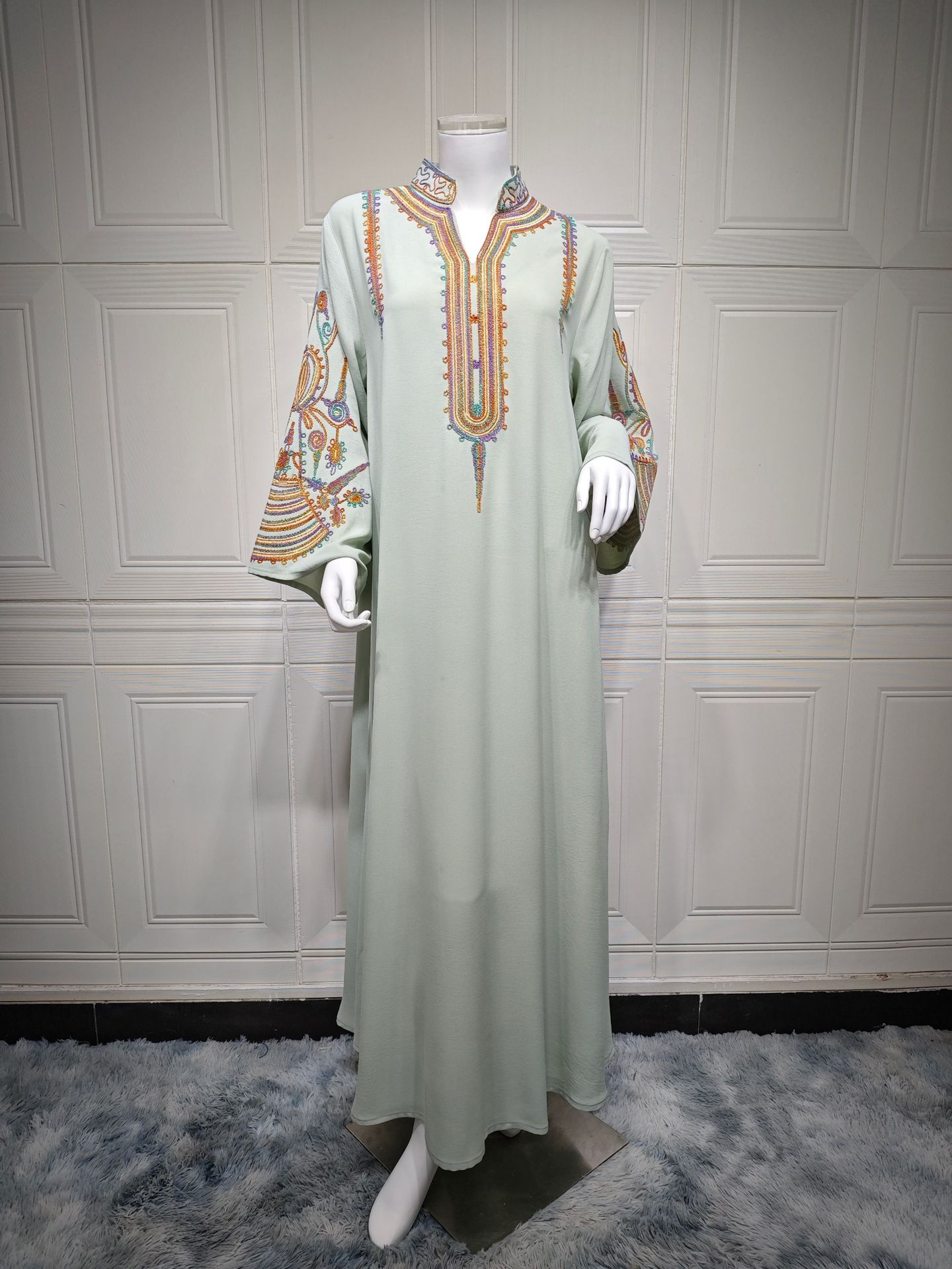 Muslim Women's Embroidered Rope Embroidered Dress