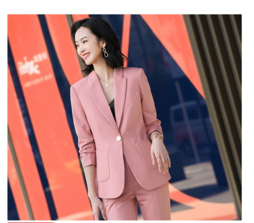 Spring & Autumn Commuter Women's Suits - Polyester Blend