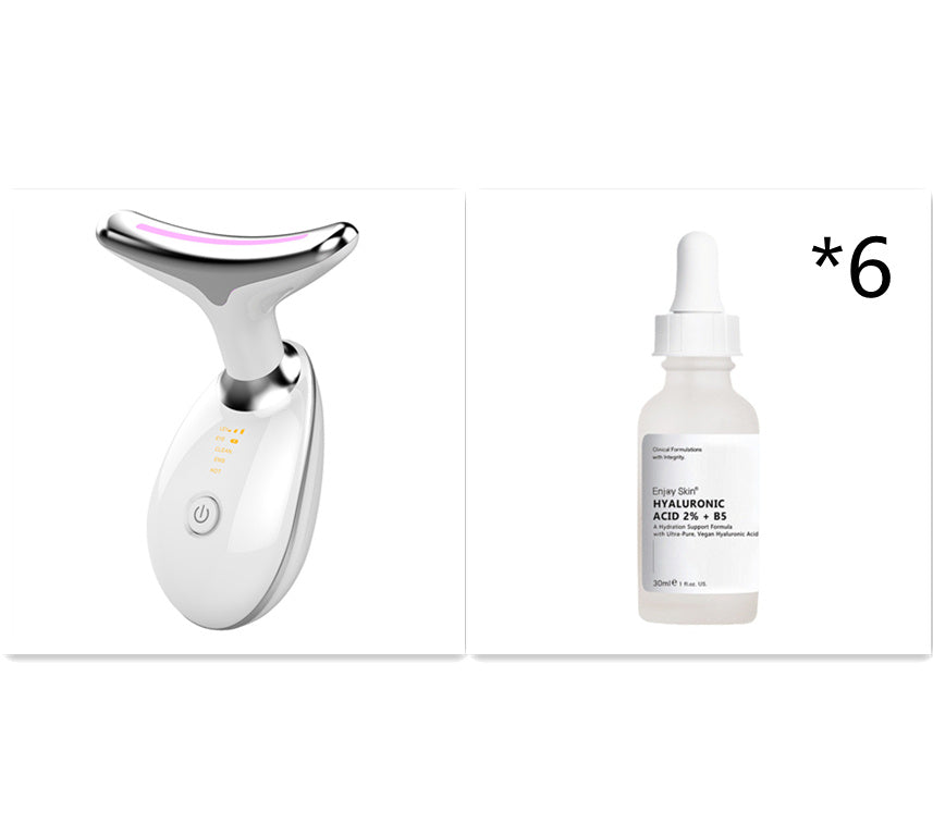 Masseur thermique de cou EMS avec microcourant, anti-rides et effet lifting et raffermissant