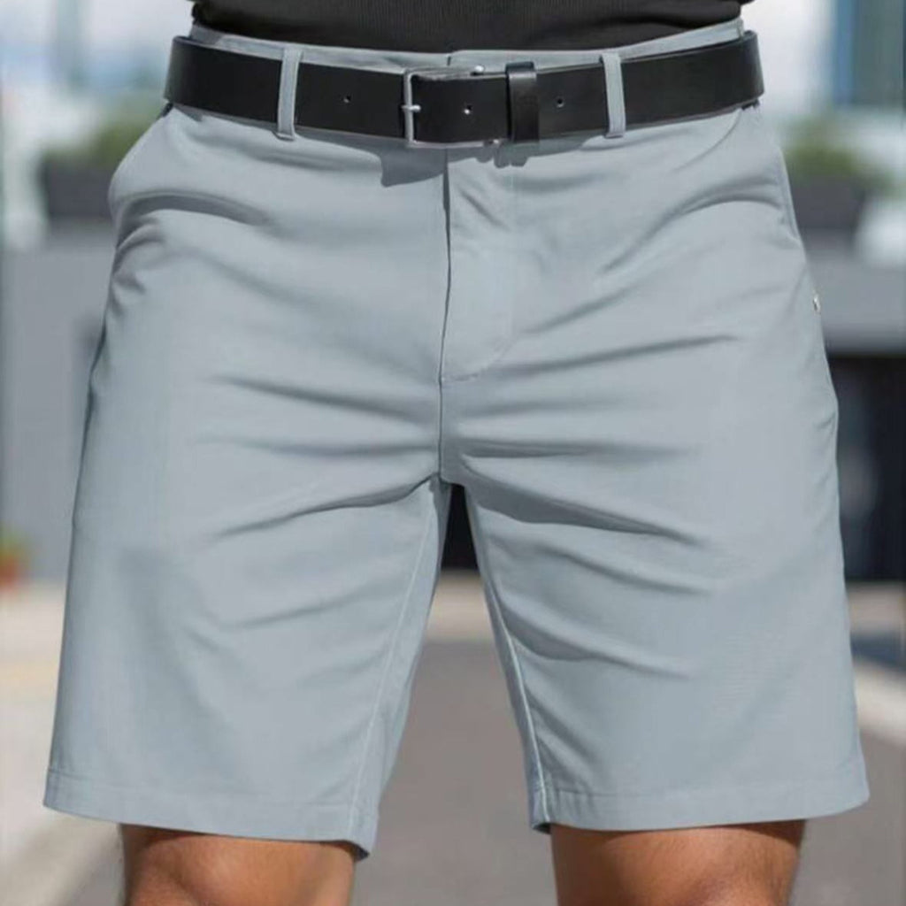 Shorts courts de sport et business de couleur unie pour hommes
