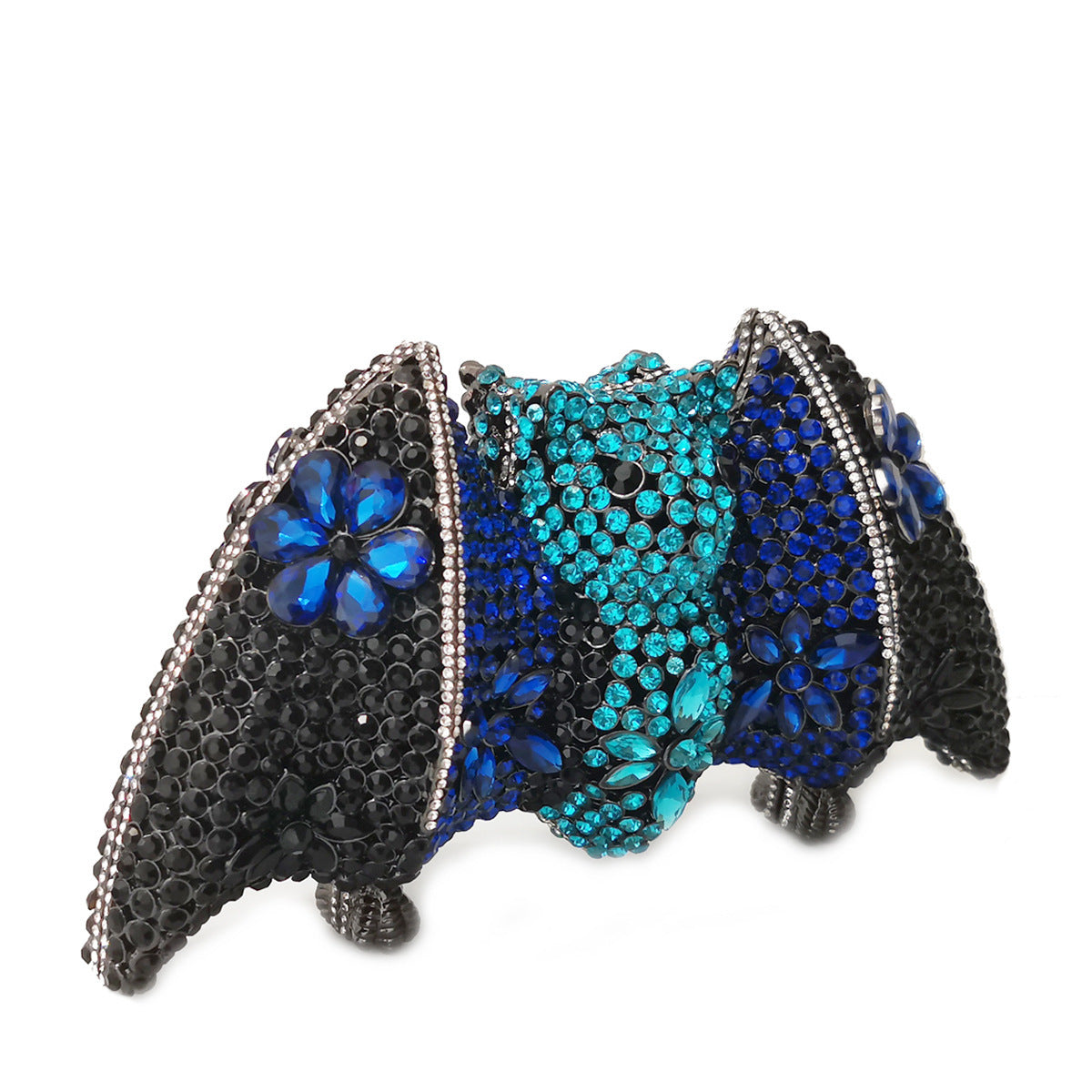 Pochette de Soirée Chauve-Souris Halloween de Luxe Strass Diamants 18CM