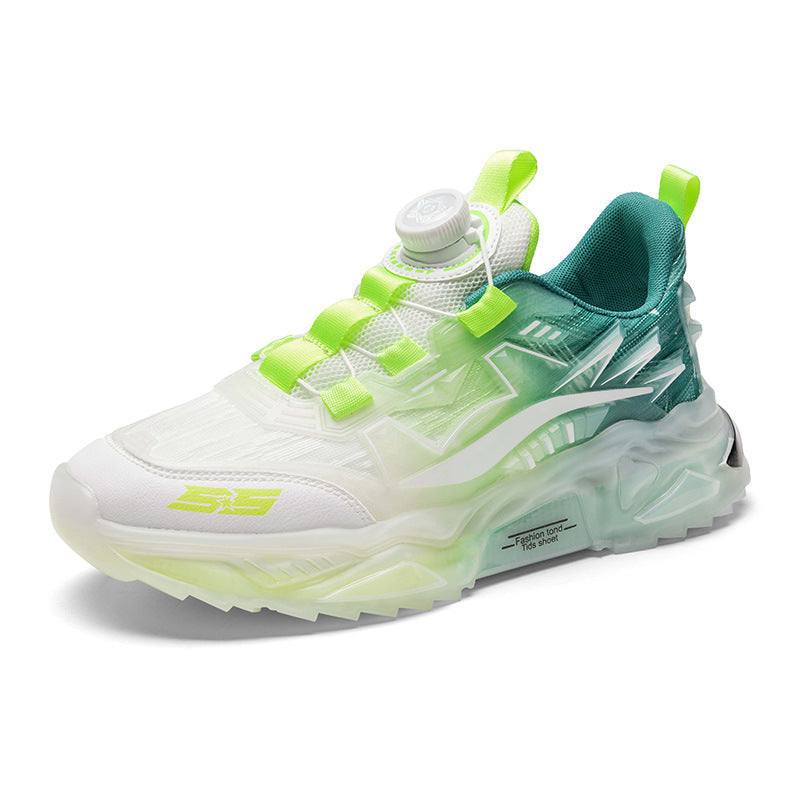Breathable Mesh Rotating Buckle Low-Top Sports Shoes