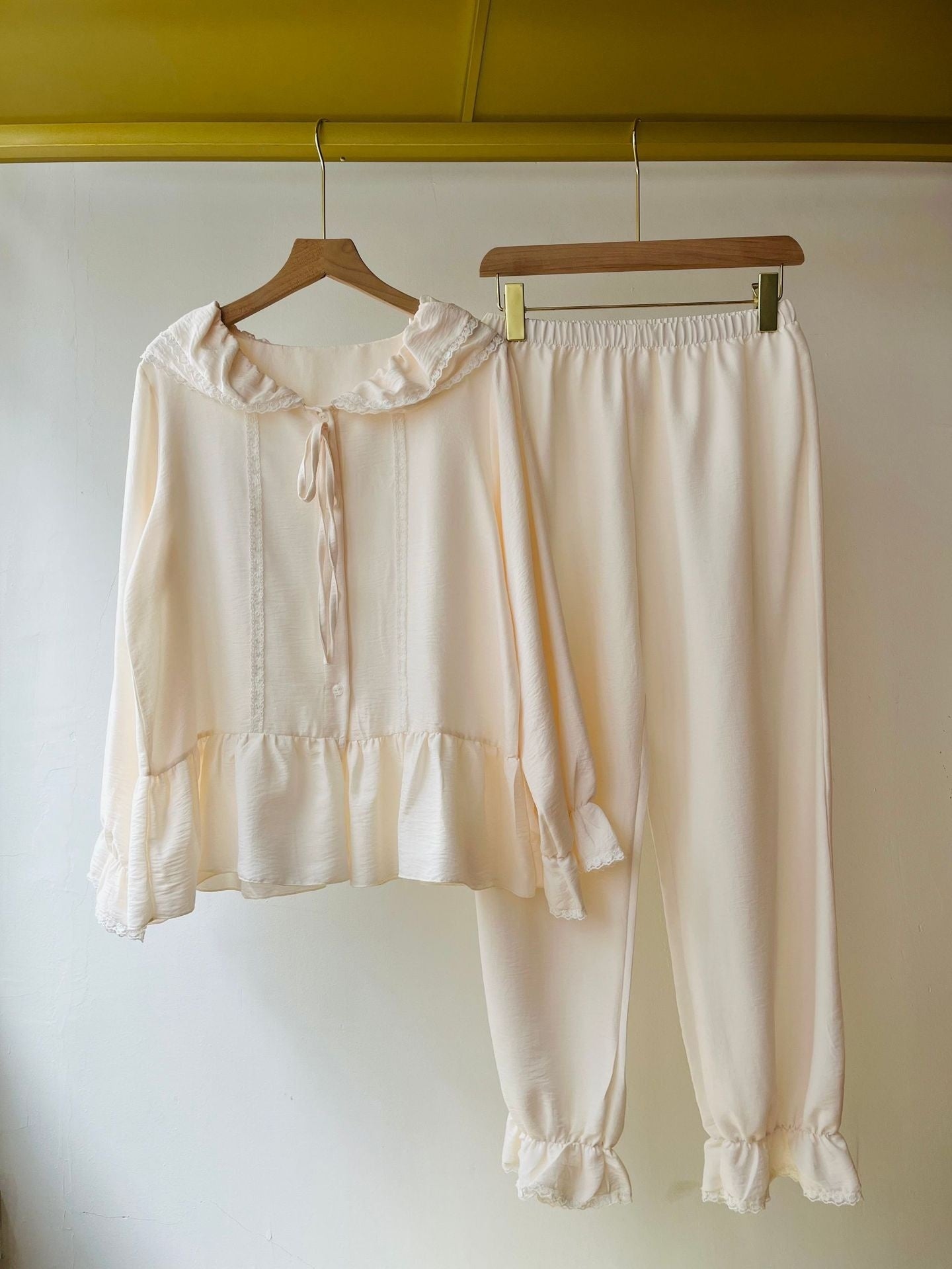 Pyjama femme printemps-automne manches longues style princesse adorable
