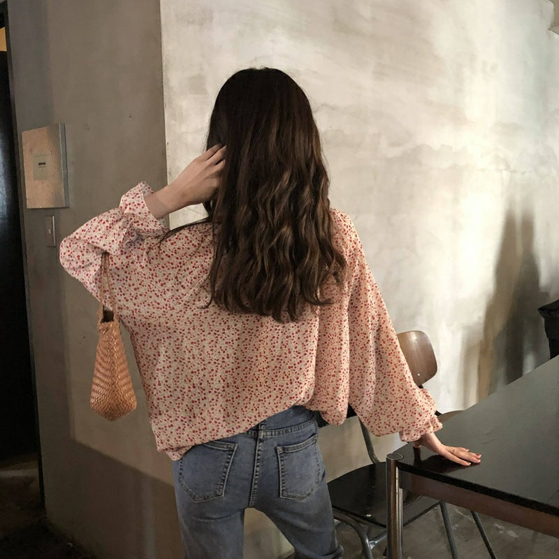 Loose And Thin Single-breasted Trumpet Sleeves Long Sleeves
