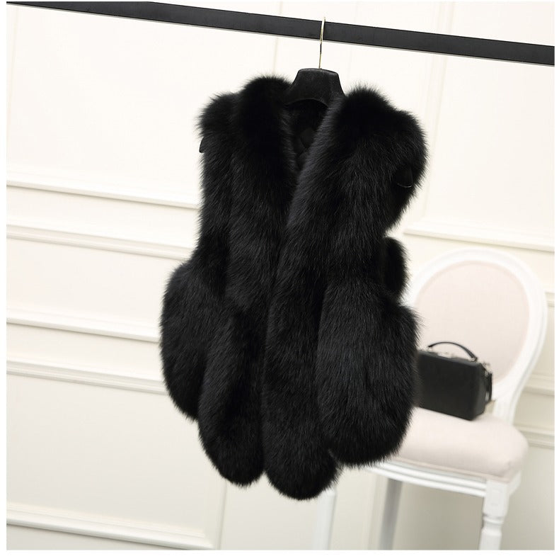 Faux Fox Fur Vest Fashion