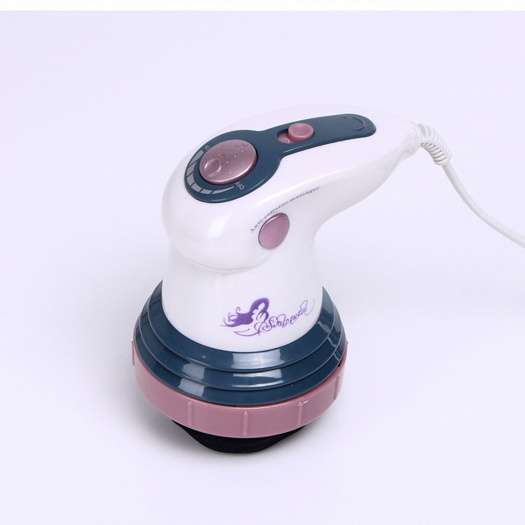 Electric Body Slimming Massager with 4 Interchangeable Heads and Stepless Speed Control