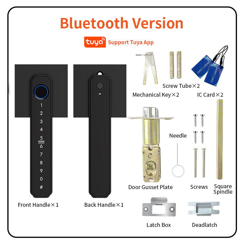 Graffiti Smart Door Lock with Fingerprint, Bluetooth & Keyless Entry