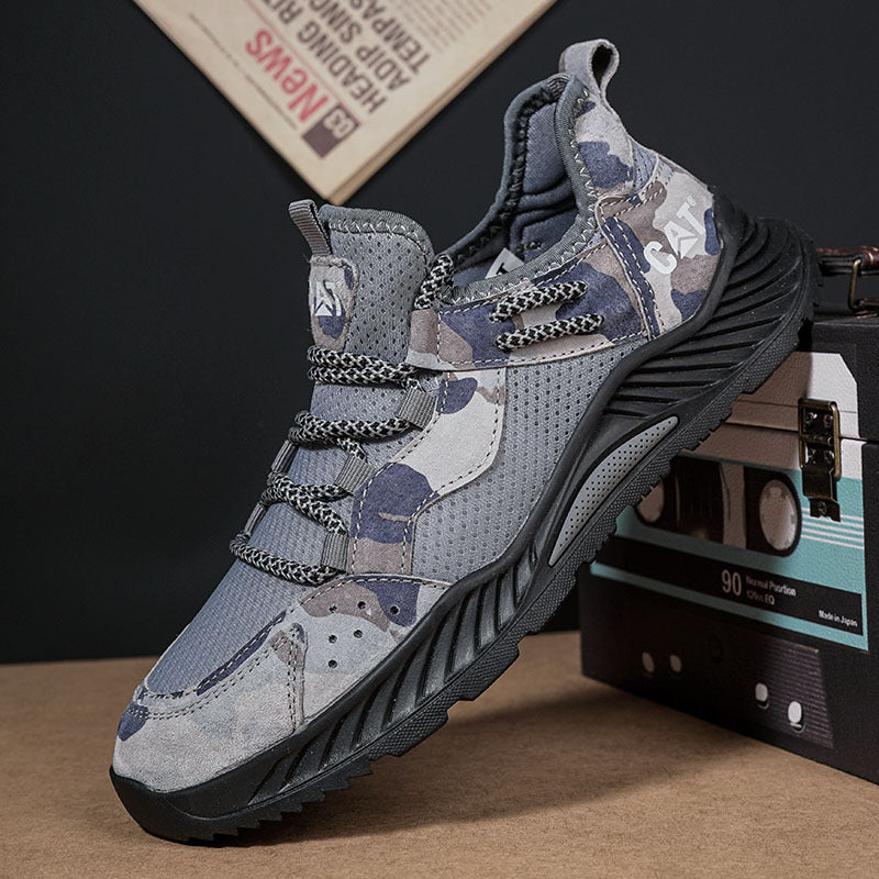 Men's Breathable Leather Casual Hiking Shoes Cross-Border Quality