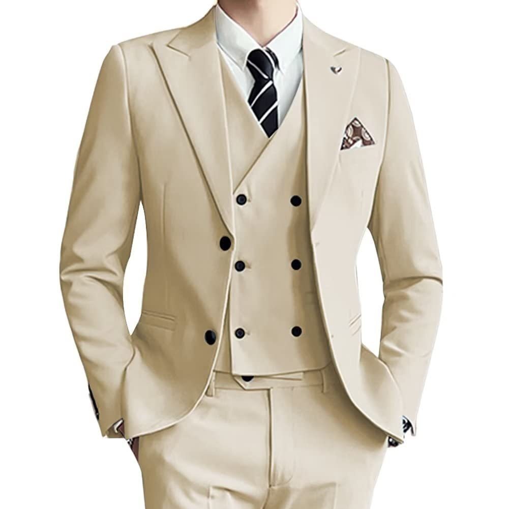 Men's Three-Piece Formal Suit Set