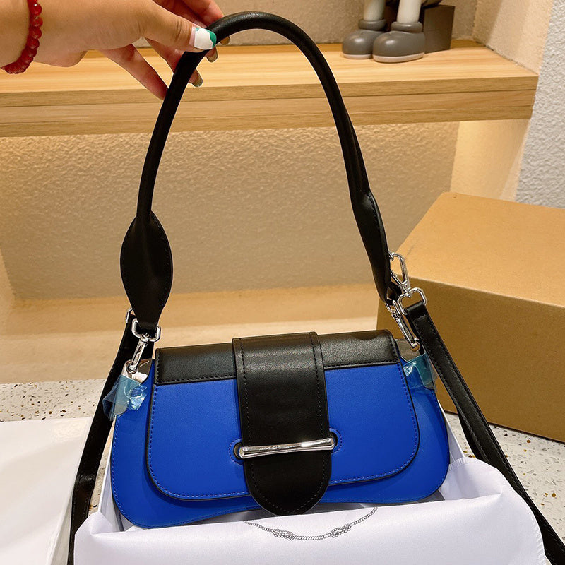 Sac à bandoulière en cuir de petite taille pour femmes style rétro européen et américain 28x14x5cm