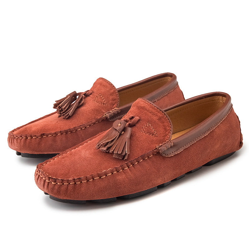 Pigskin Men's Casual Tods Shoes Street Hipster Low Heel