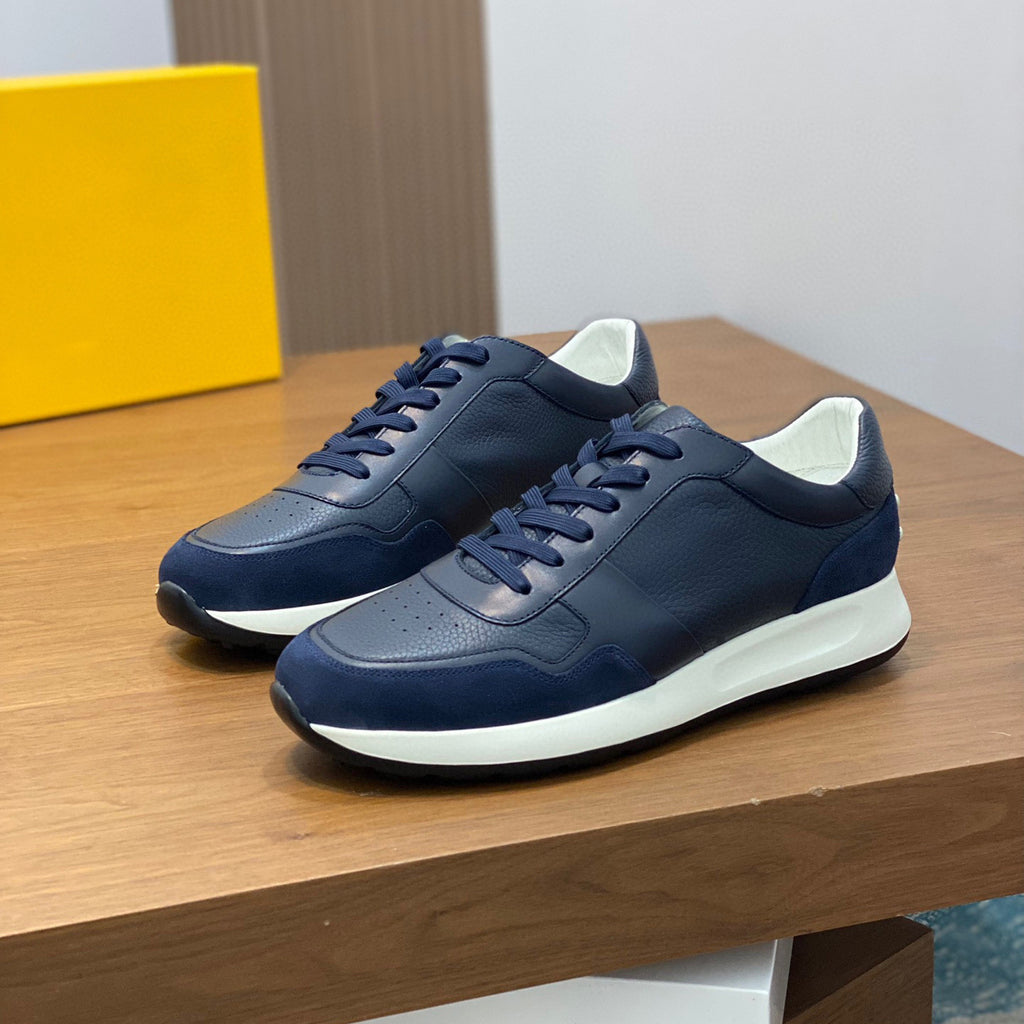 Women's Leather Lace-Up Business Casual Shoes Flat Heel