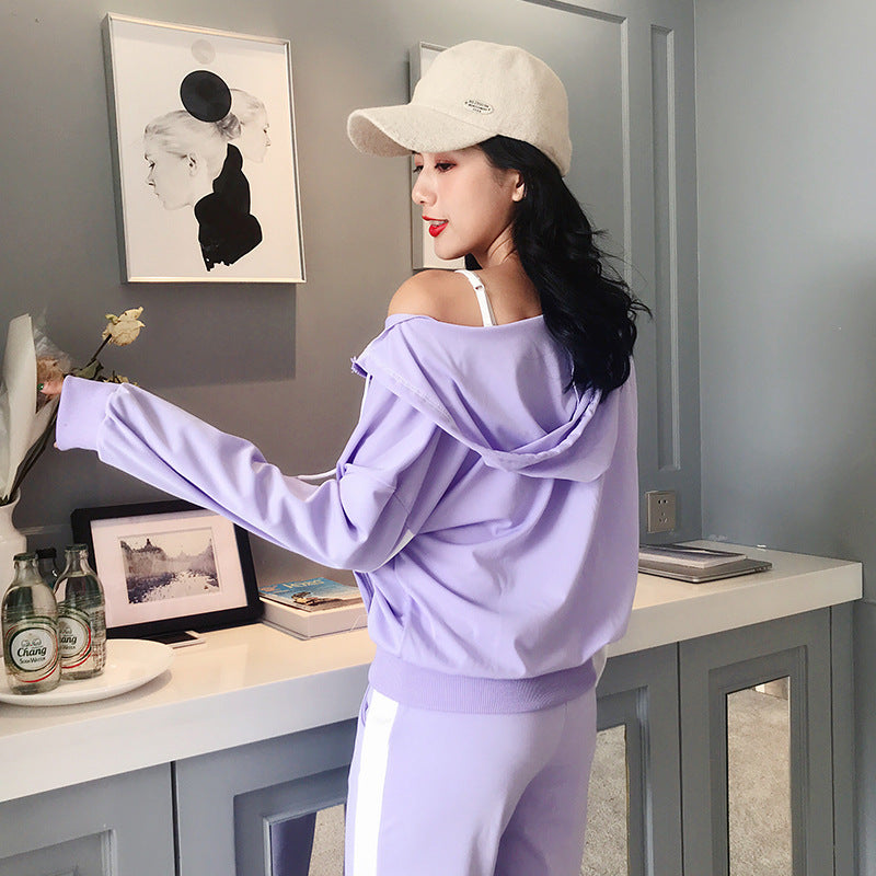 Women’s Long Sleeve Zipper Cardigan Sports Suit