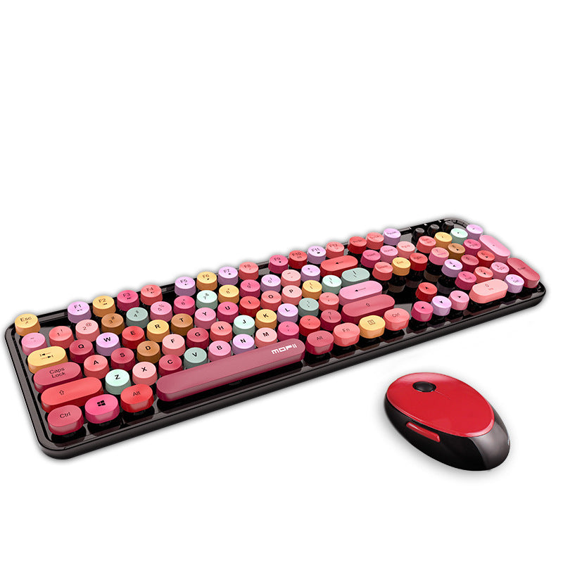 Wireless Keyboard and Mouse Set with 1600DPI Optical and Multimedia Keys