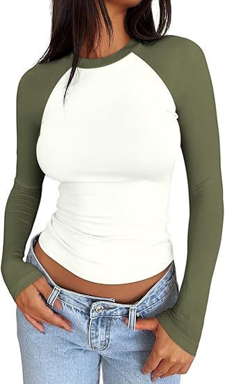 Hot Girl Slim-fit Stretch Color Matching Short Top