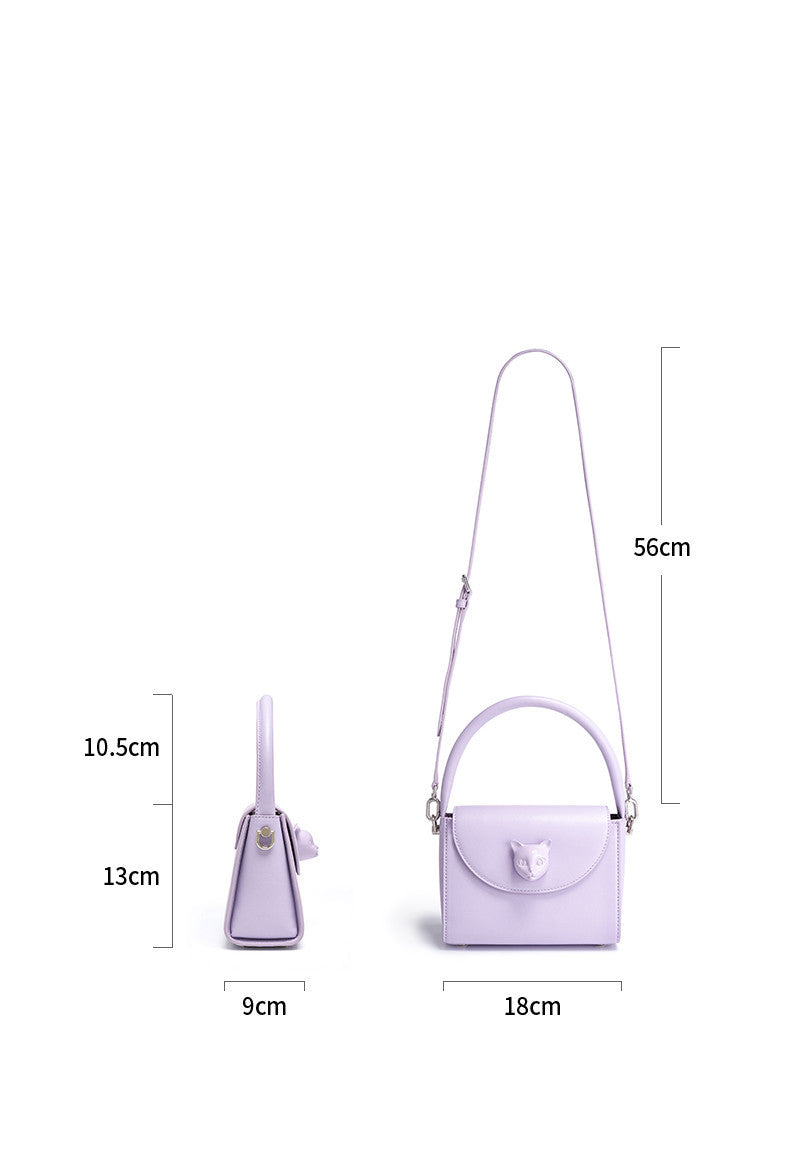 Sac messager d'épaule haut de gamme en cuir de vachette d'été