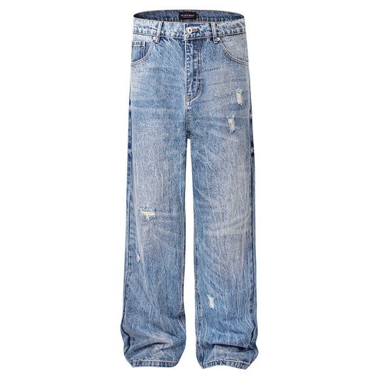 Fashion American Street Ripped Jeans Men