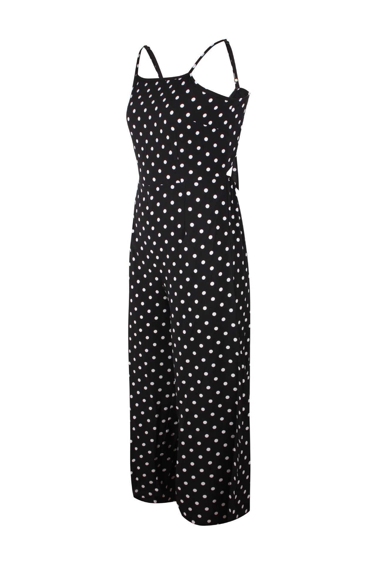 Polka Dot Sling Sexy Backless Straight Jumpsuit