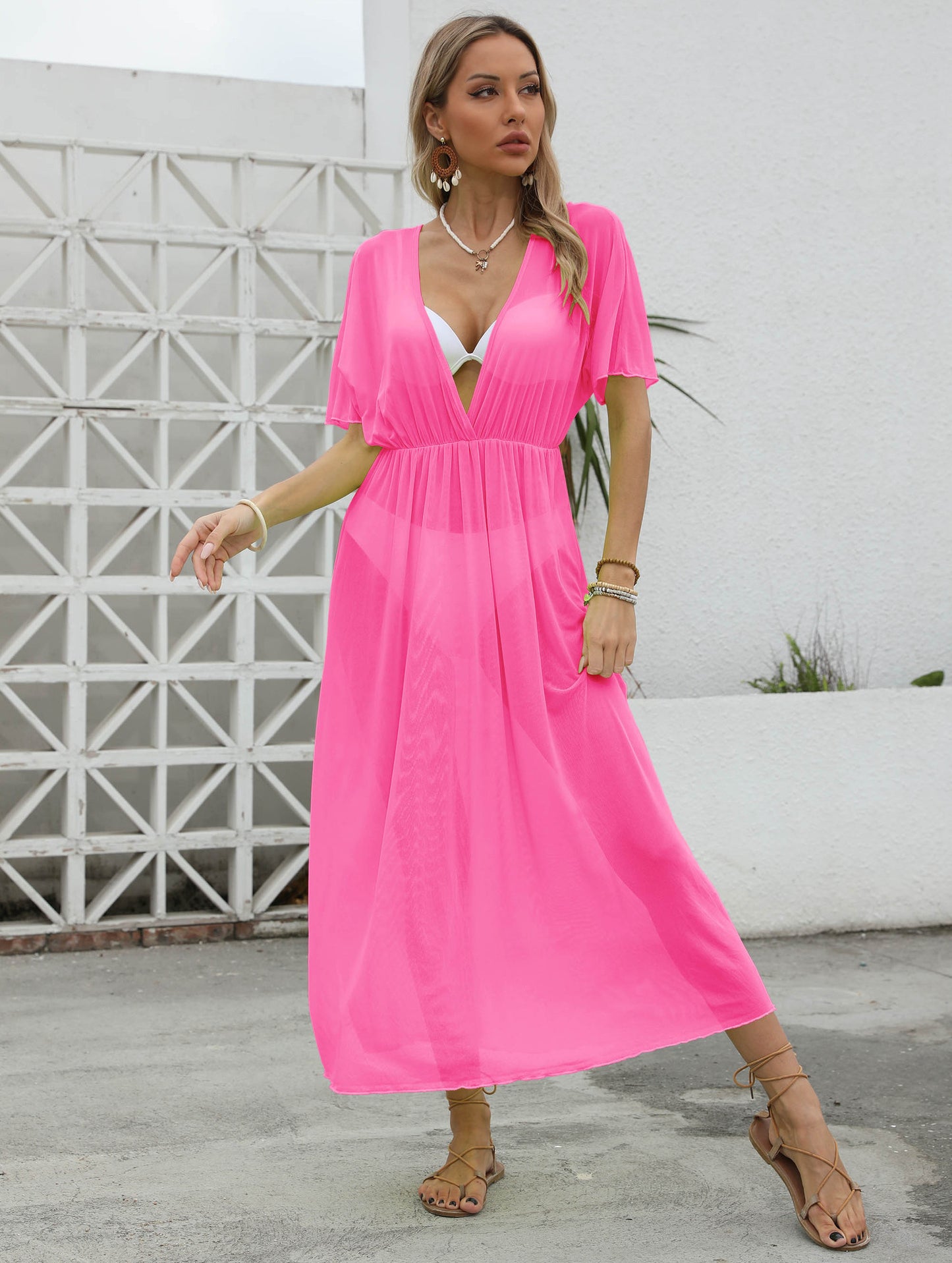 Women's Bikini Blouse Sheer Mesh