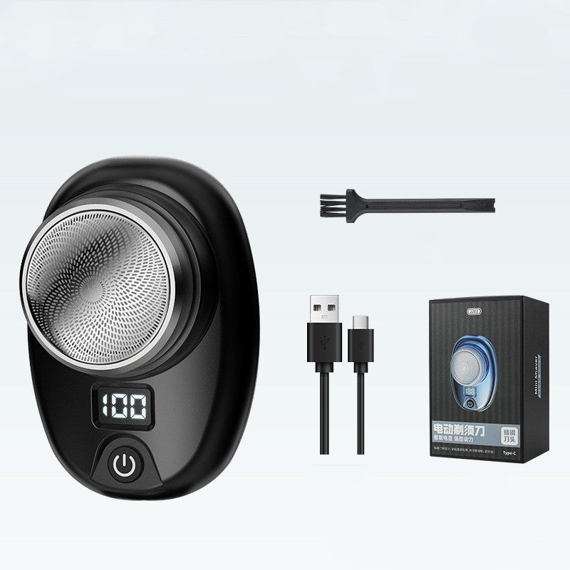 Rasoir électrique de voyage portable numérique étanche avec chargement Type-C
