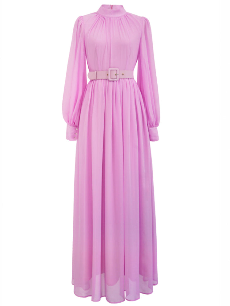 Women's High-End Premium Purple Pink Long Dress