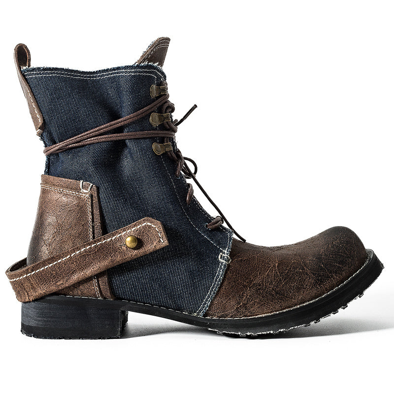Outdoor Vintage Japanese Canvas Martin Boots
