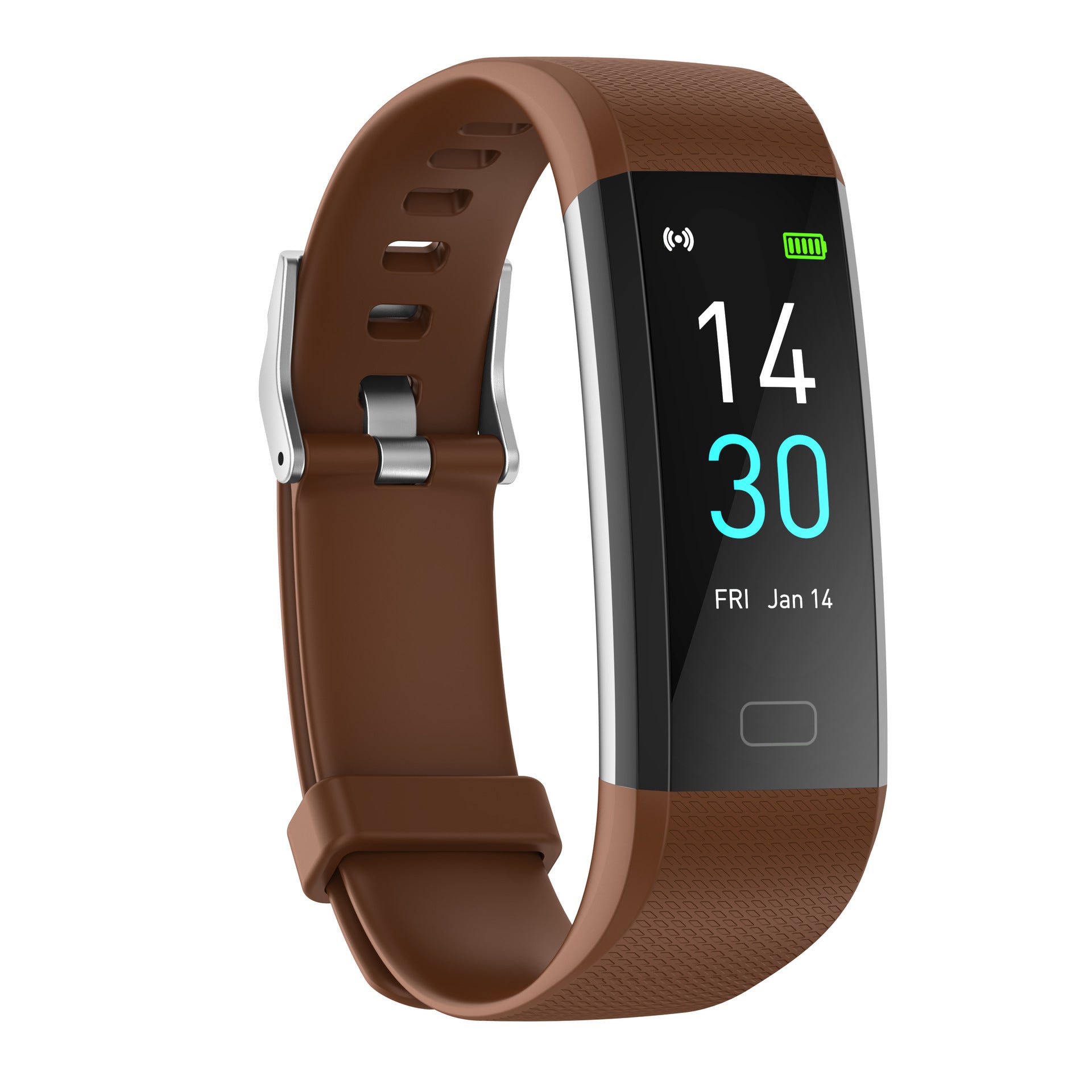 Smart Fitness Bracelet Watch with Heart Rate Meter and Step Counter
