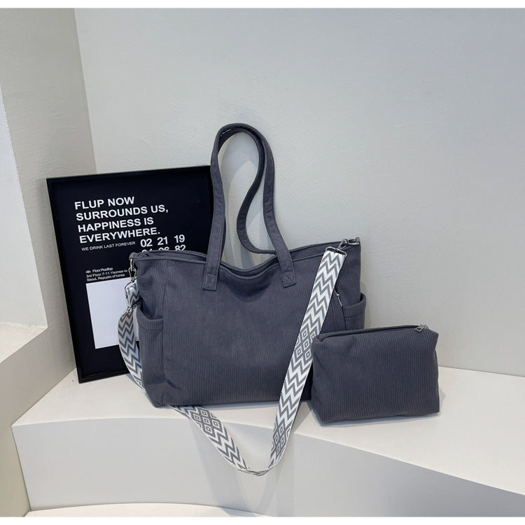 Simple Fashion One-shoulder Portable Canvas Bag