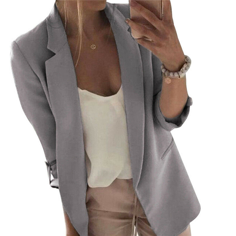 Casual Small Polyester Blazer