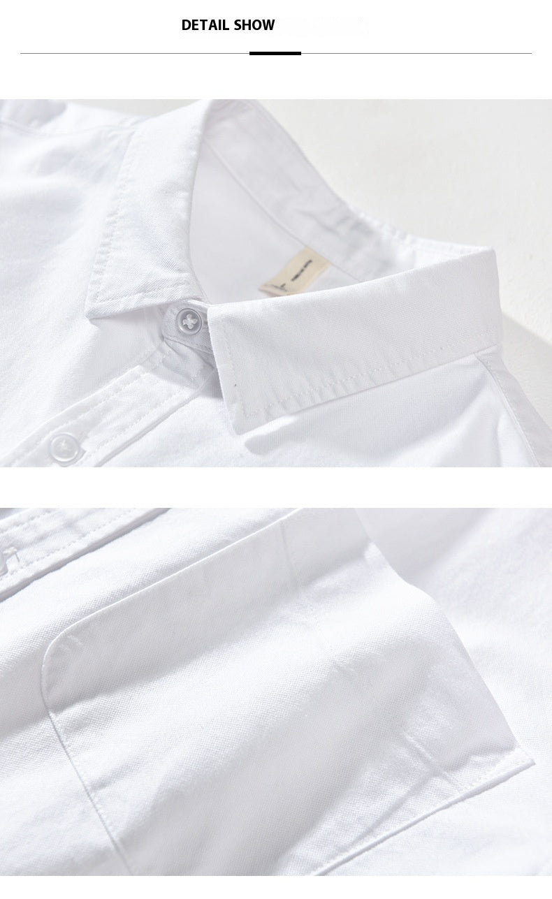 Men’s Short-sleeved Shirt Trendy Loose Printed Striped