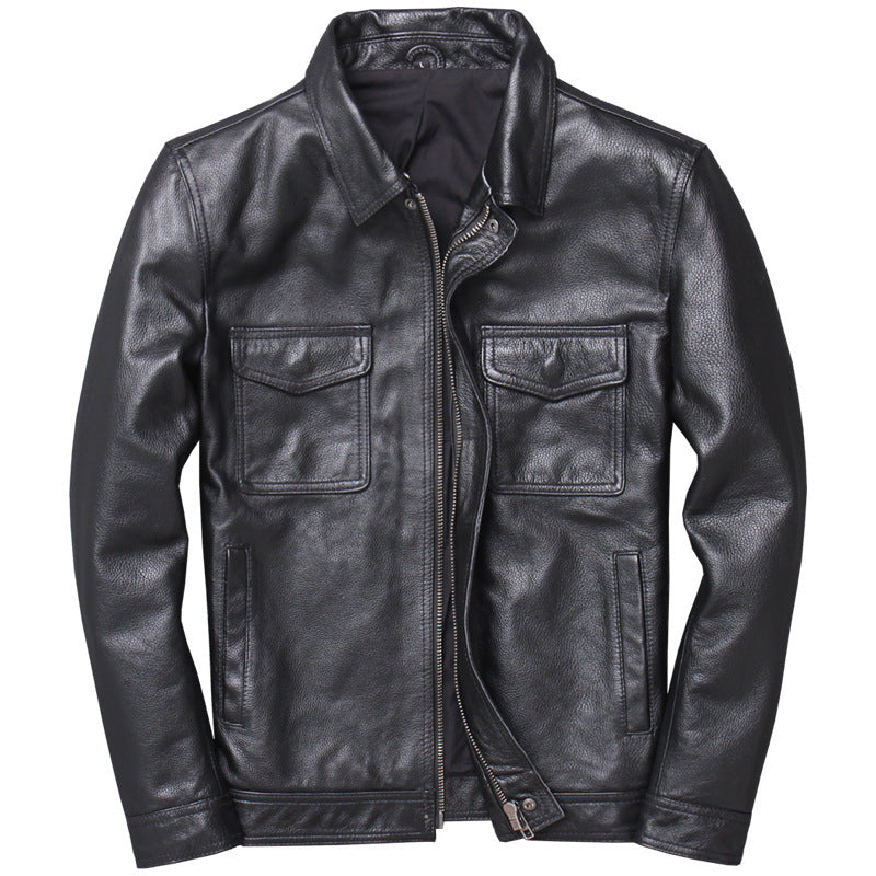 Vintage stone mill to make old leather coat