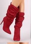 Bottes mi-hautes pointues à talons hauts pour femmes