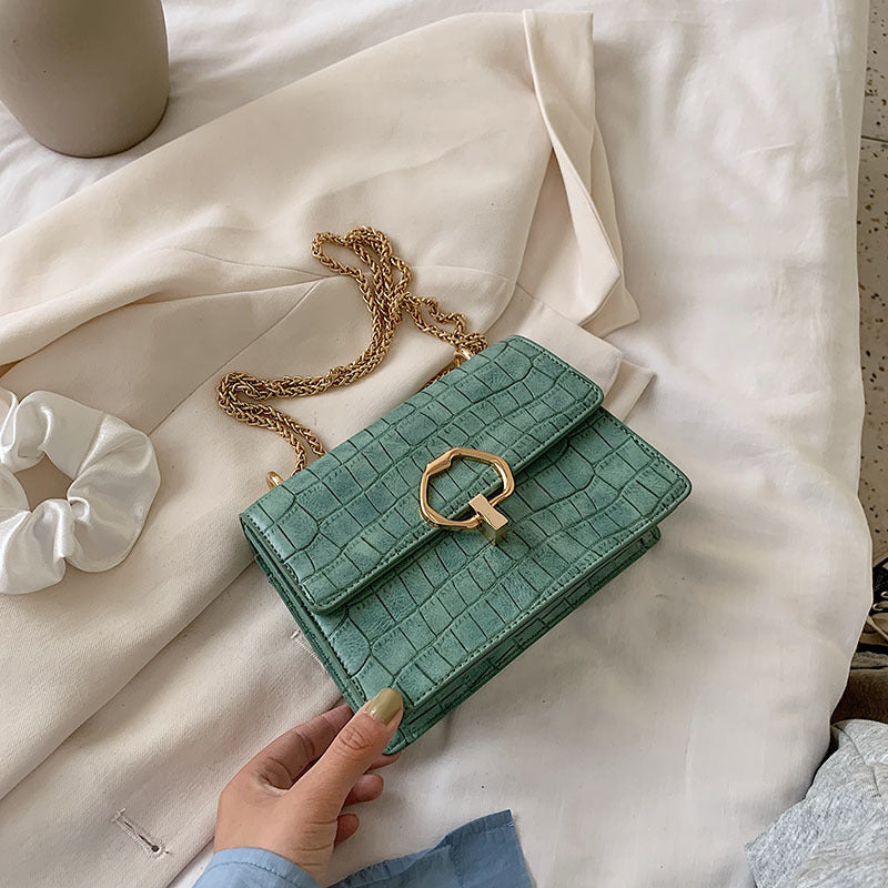 Western Style PU One Shoulder Small Square Messenger Bag