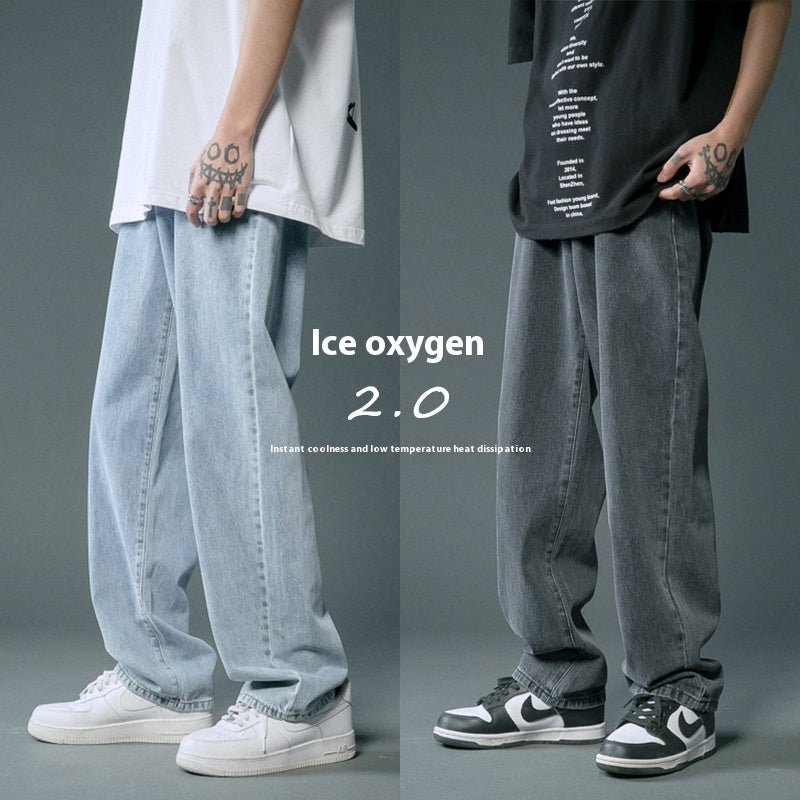 Men's Loose Straight Thin Summer Jeans