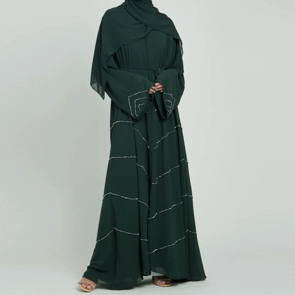 Ethnic Style Heavy Industry Beaded Robe for Middle Eastern Women
