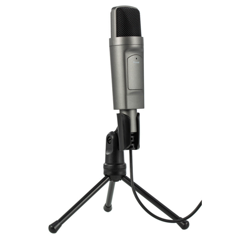 USB Condenser Desktop Microphone for Live Recording and Streaming