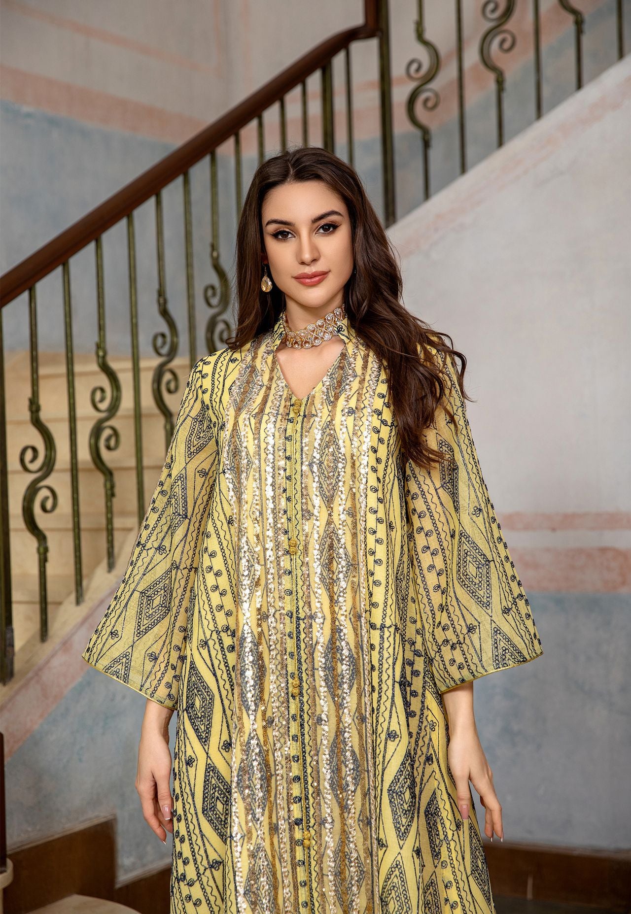 Women's Fashion Dress Dubai Abaya Robe