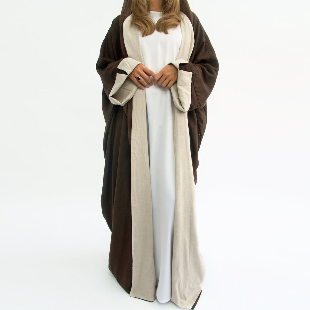 Dubai Turkey Double-Sided Wearable Cardigan Robe in Viscose Fiber