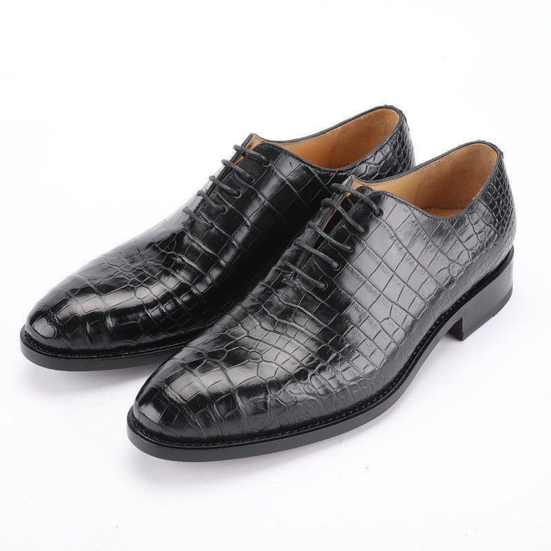 High-End Genuine Leather Men's Shoes in Black & Brown