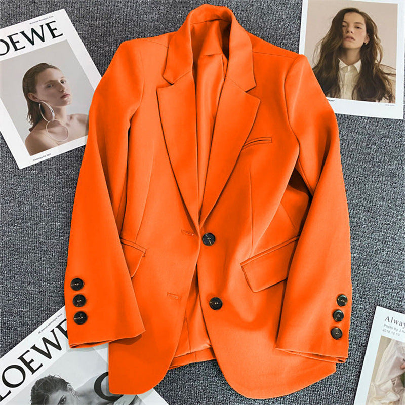 Casual Elegant Women's Business Suit Blazer Polyester