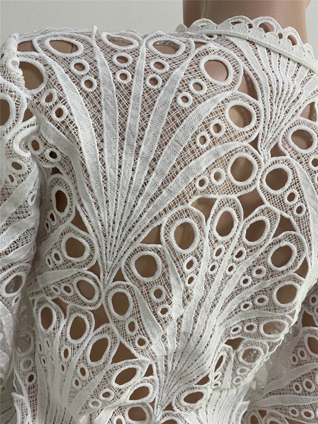 Wish Hole Breathable Trumpet Sleeve Nightclub Women's Top