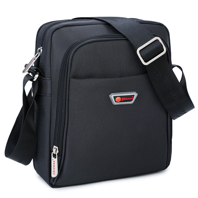 Sac bandoulière messager en toile Oxford pour homme, 10 pouces, taille moyenne