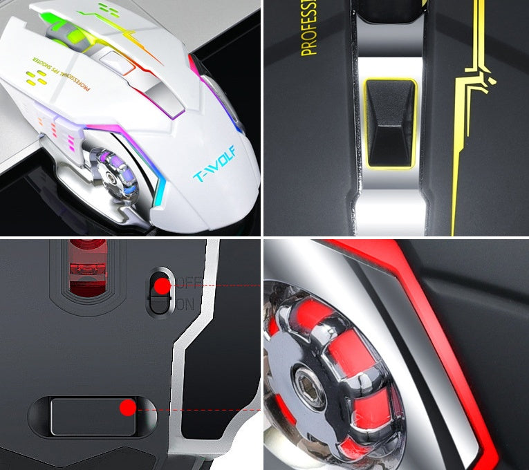 Wireless Charging Mouse 2400DPI Silent Mute