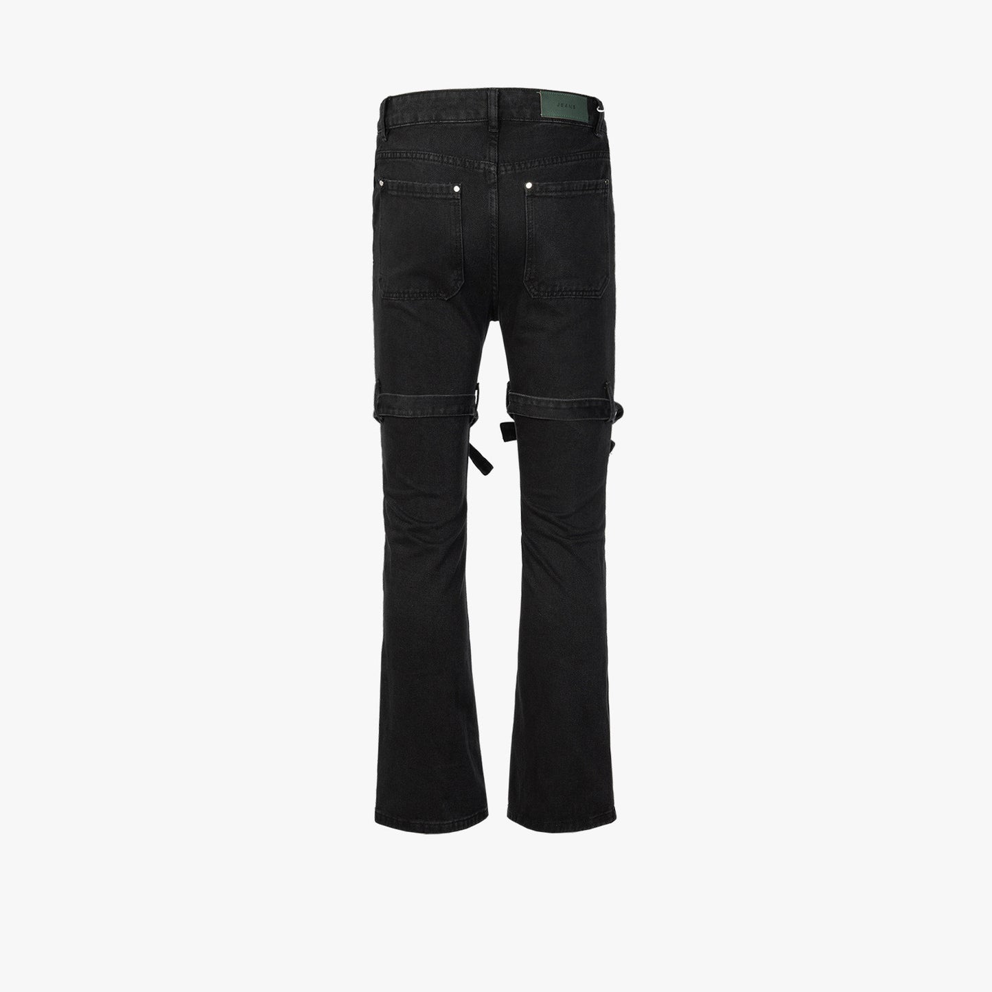 Bootcut Pants Button Braiding Decorative Stitching Men And Women