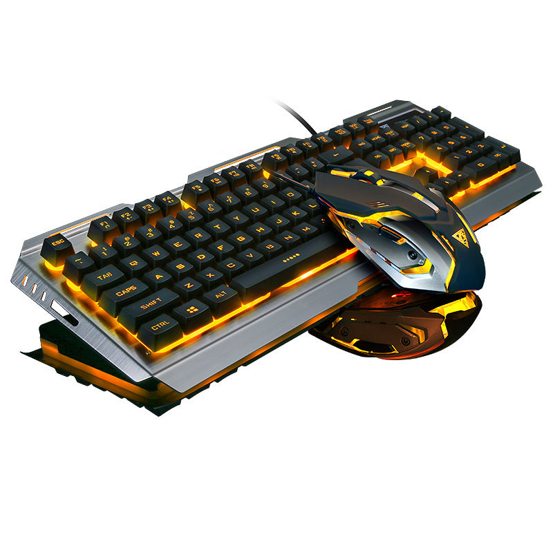 Clavier de jeu USB filaire pour ordinateur portable et de bureau avec rétroéclairage