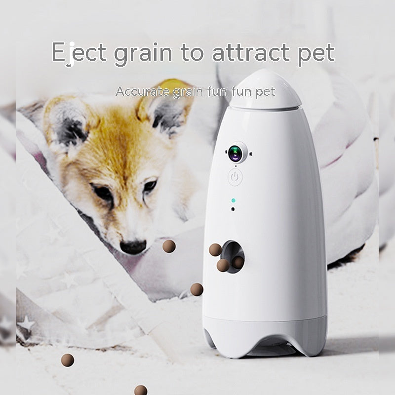 Smart USB Charging Cat and Dog Feeder 270mm White ABS