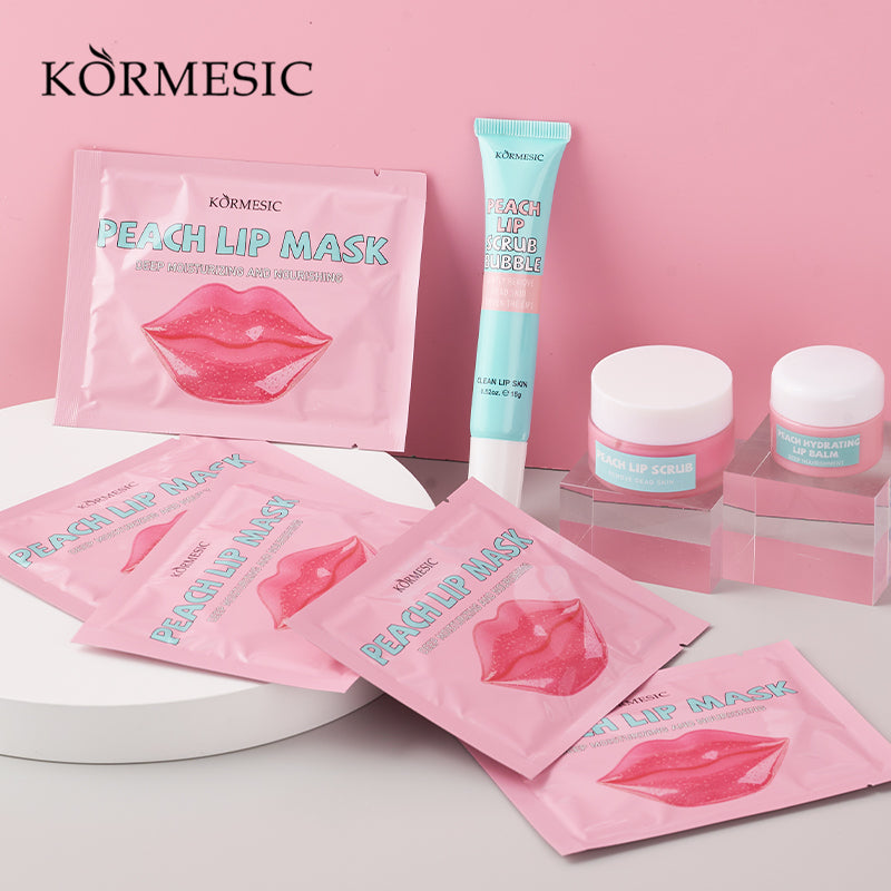 KORMESIC Peach Lip Care Set
