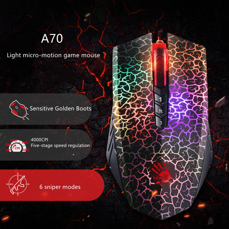ماوس ألعاب سلكي E-Sports بثمانية مفاتيح قابلة للبرمجة ومستشعر بصري 4000 CPI