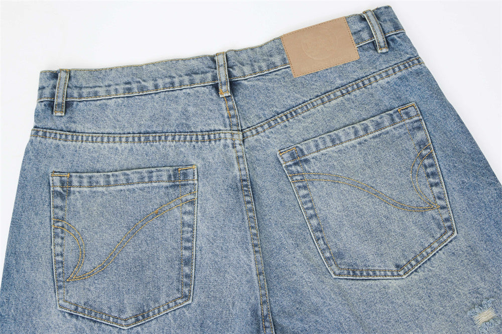 American Street Style Ripped Jeans for Men